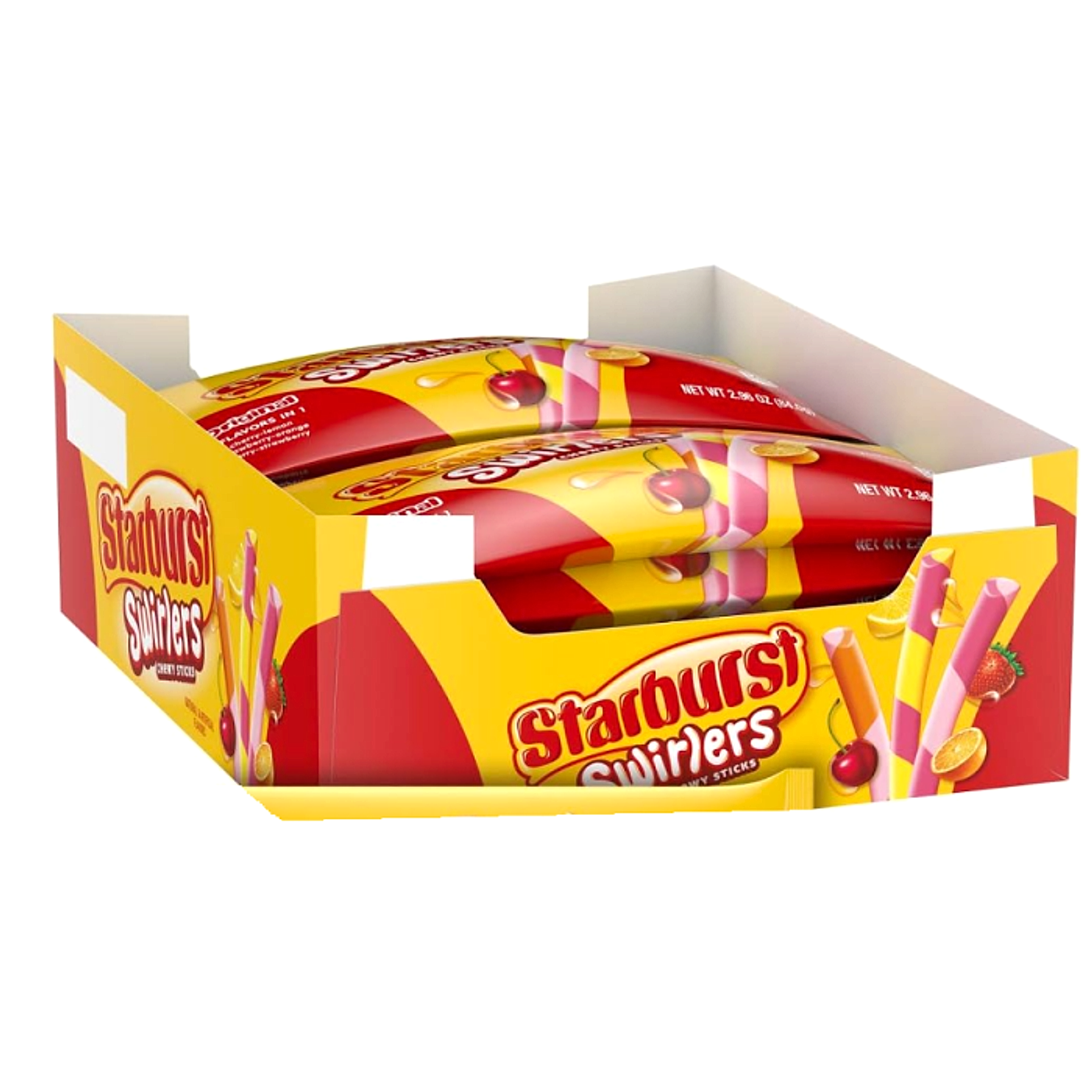 Starburst Swirlers King Size Chewy Sticks - 10ct