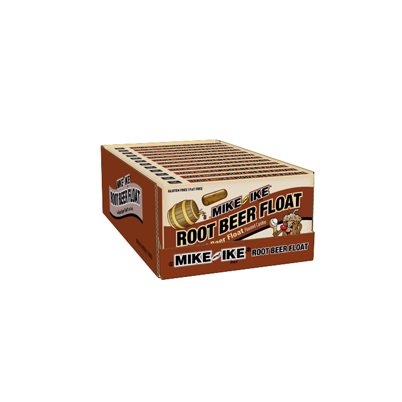 Mike and Ike Flavoured Candy Theatre Box - Root Beer Float - 120g -12ct