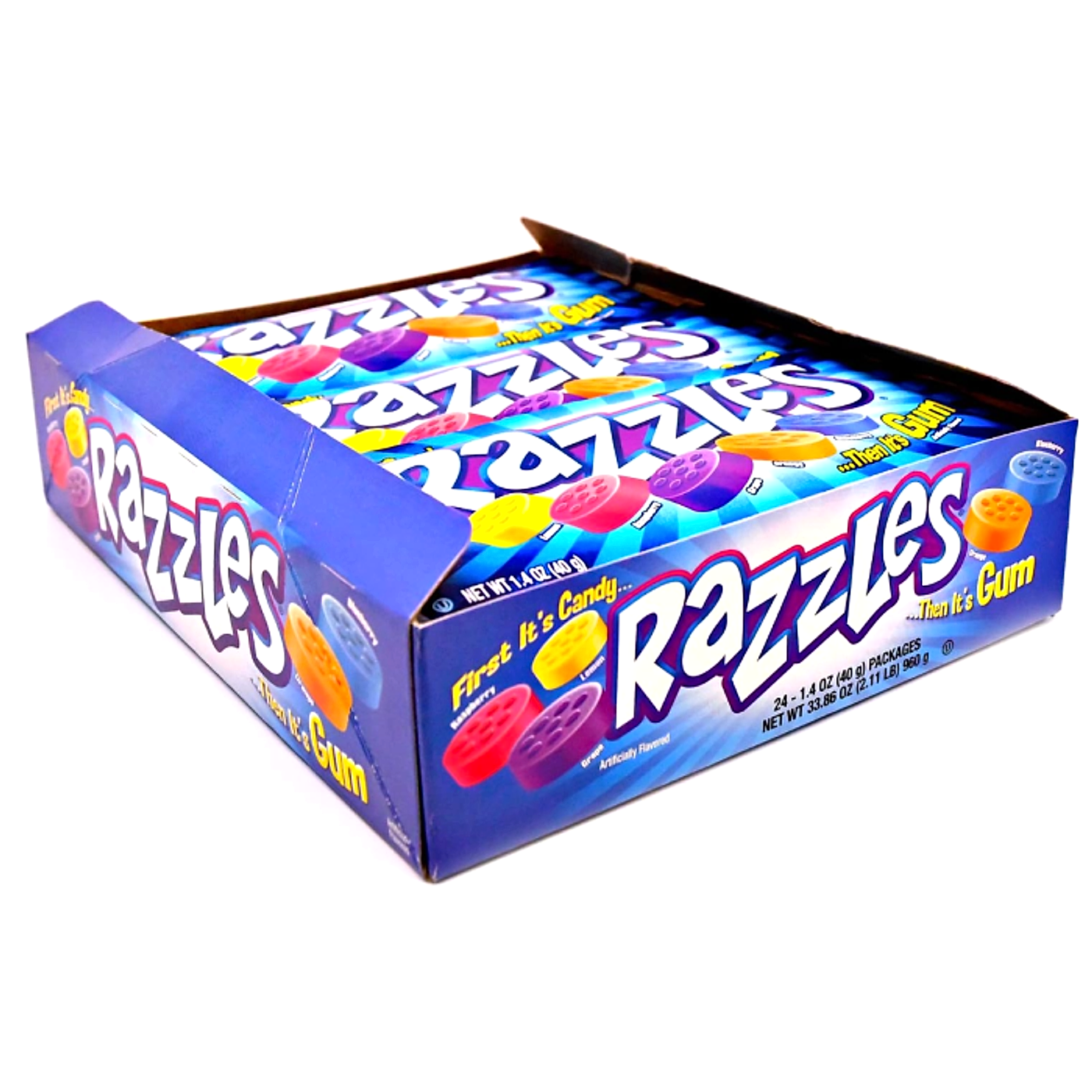Razzles Sour Gum - Original  - 24ct