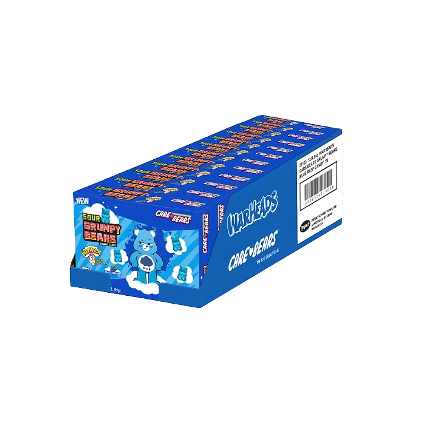 Warheads Care Bears Sour Grumpy Bears Theatre Box - 12ct