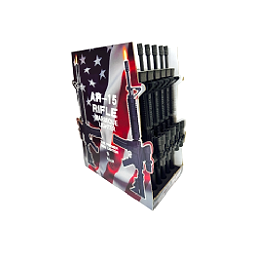 Techno AR-15 Rifle Barbeque Lighter - 12ct