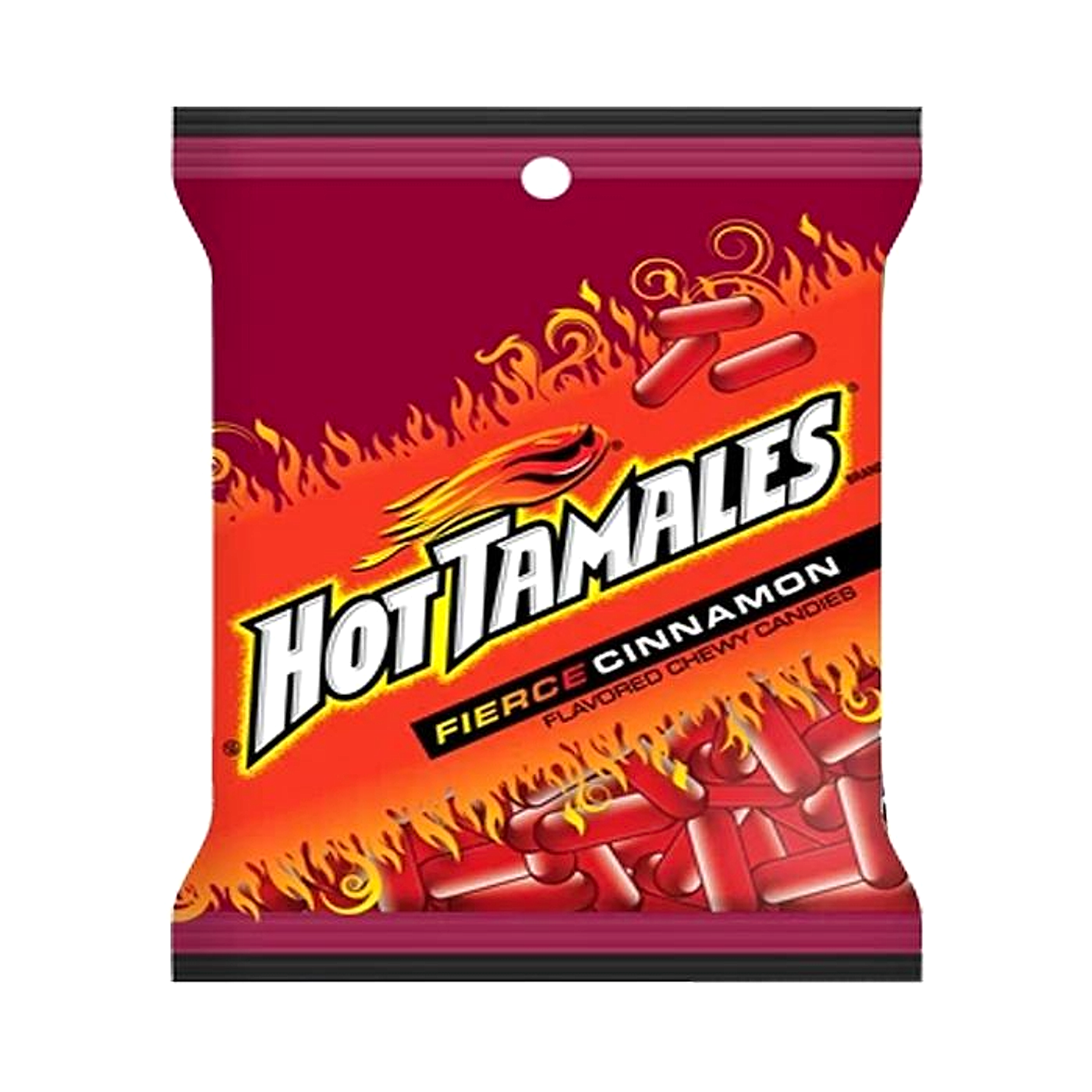 Hot Tamales Fierce Cinnamon Candy Peg Bag - 141g - 12ct