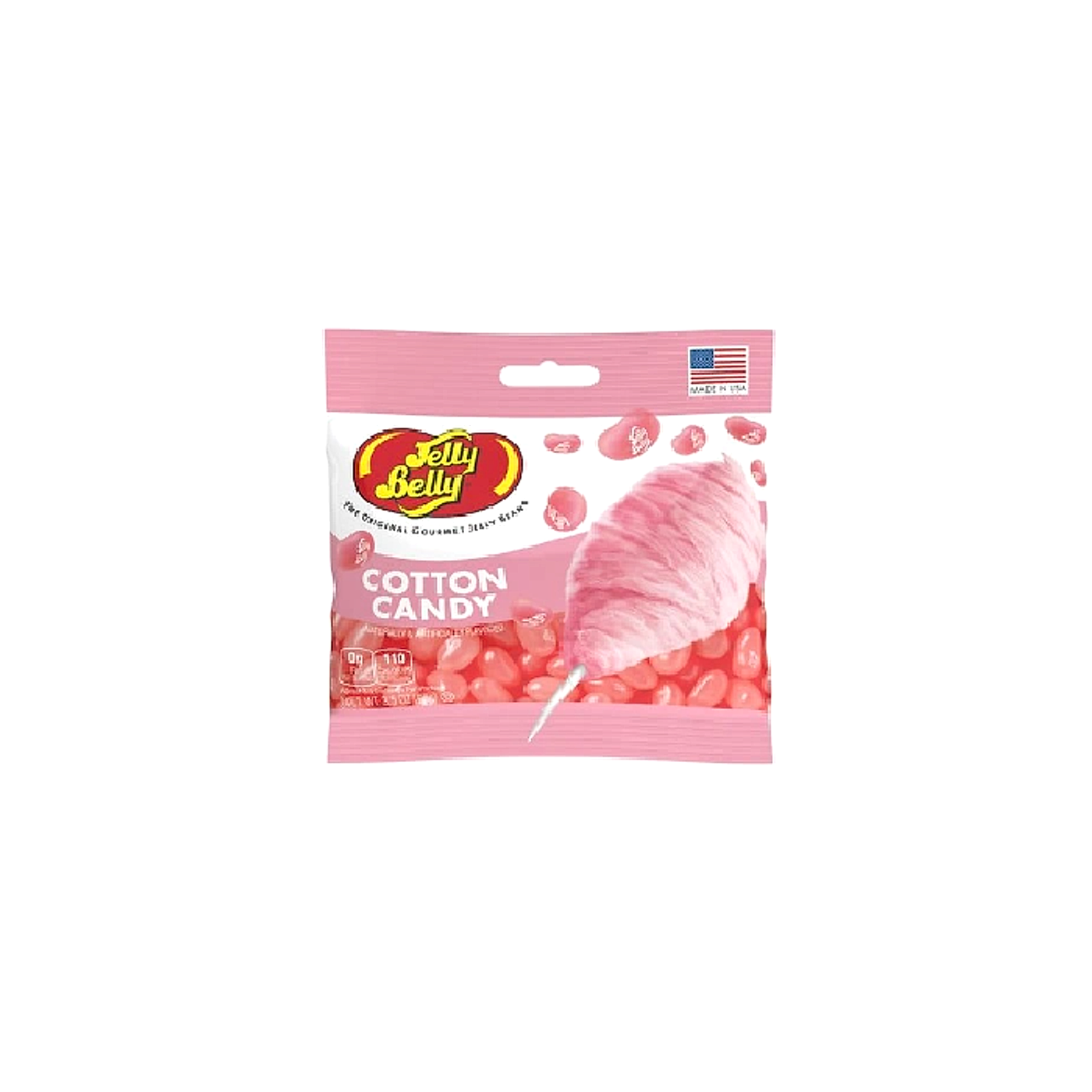 Jelly Belly Beans Peg Bag - Cotton Candy - 100g -12ct
