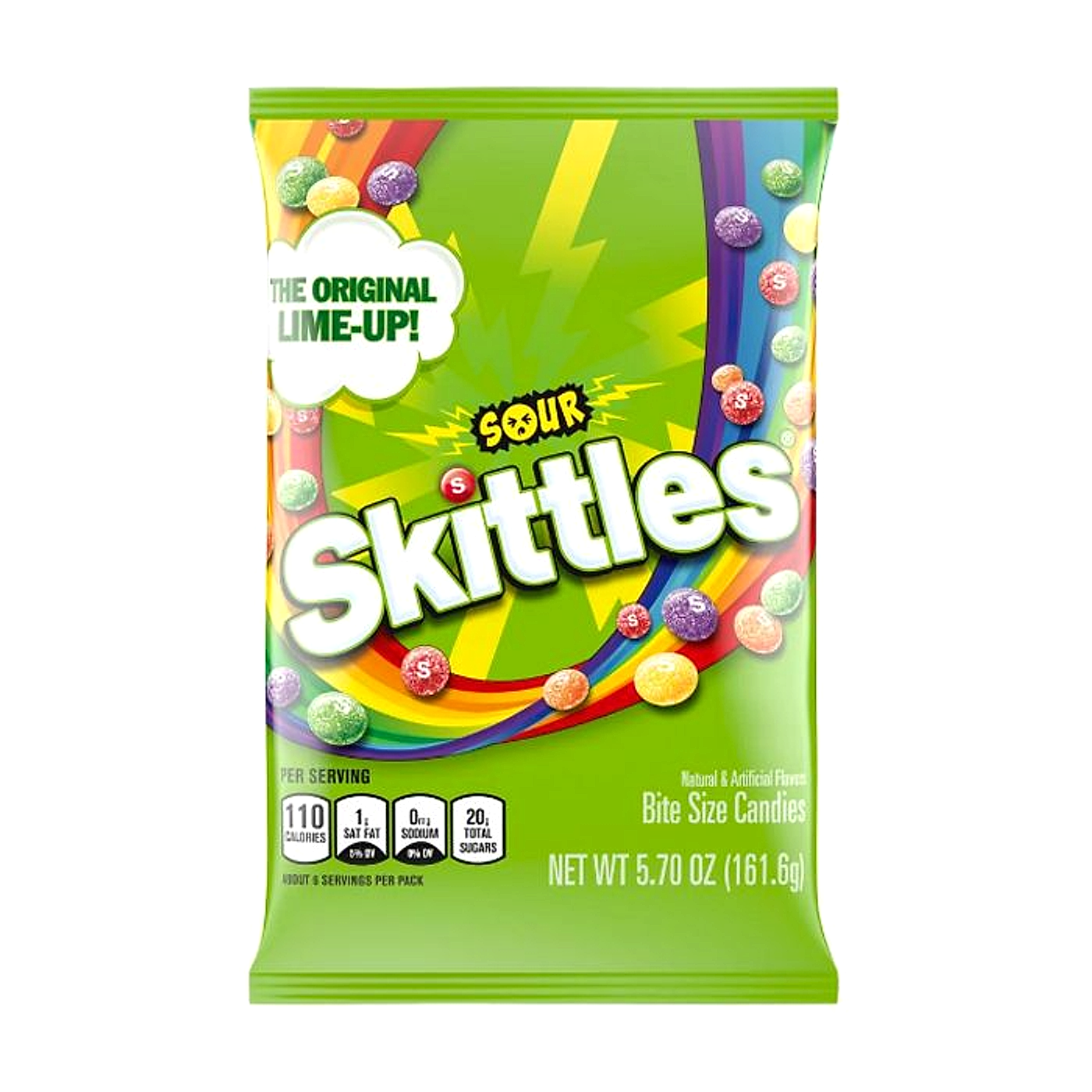 Skittles Candy Peg Bags - Sour - 162g -12ct
