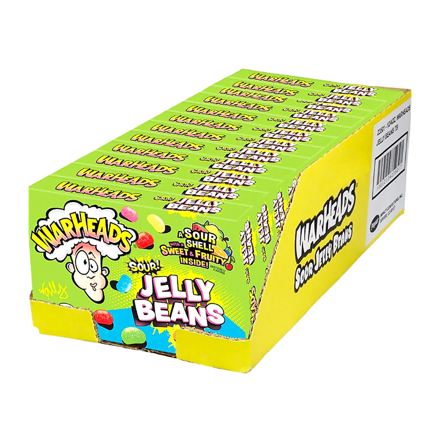 Warheads Sour Jelly Beans Theatre Box - 114g -12ct