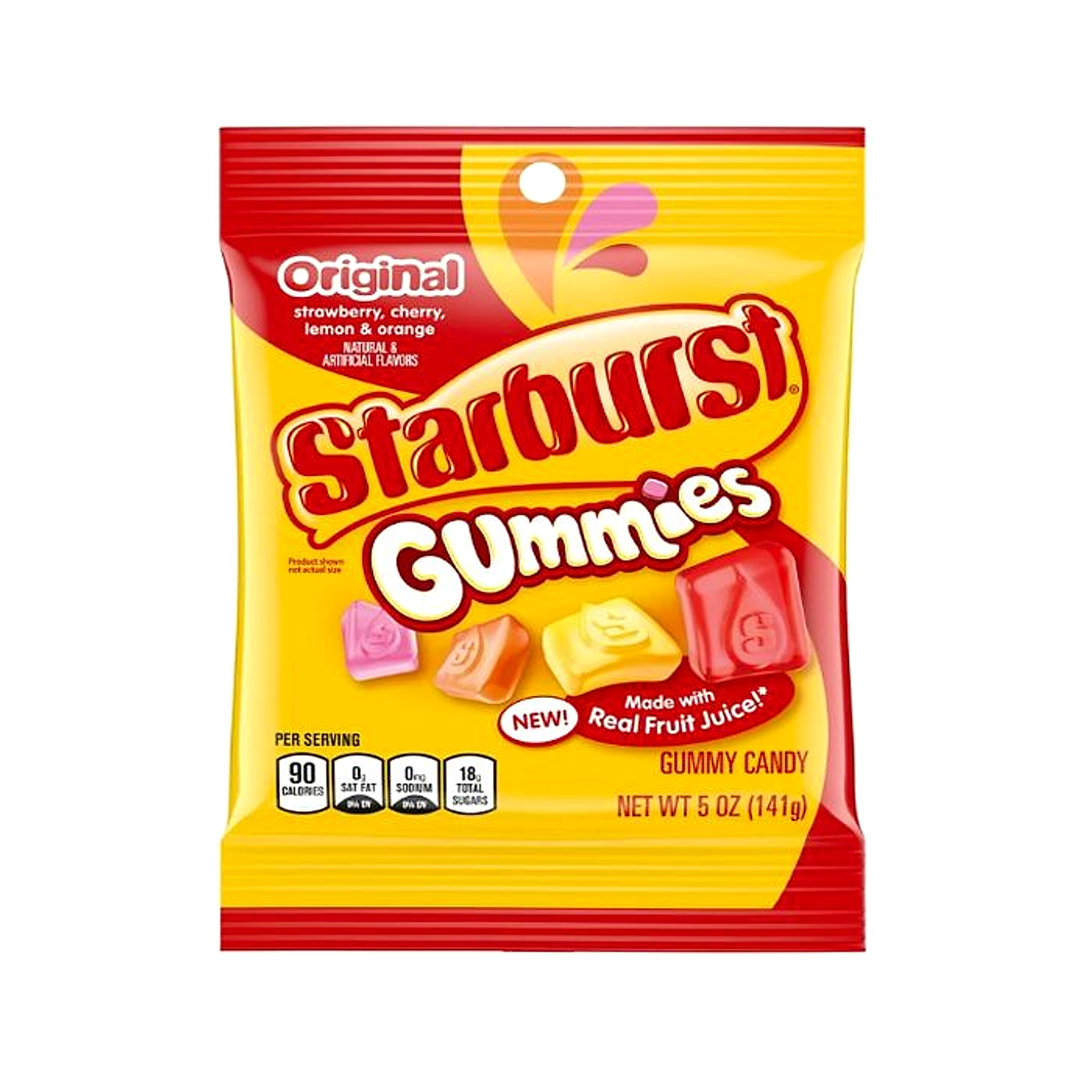 Starburst Gummies Peg Bag - Original - 142g -12ct