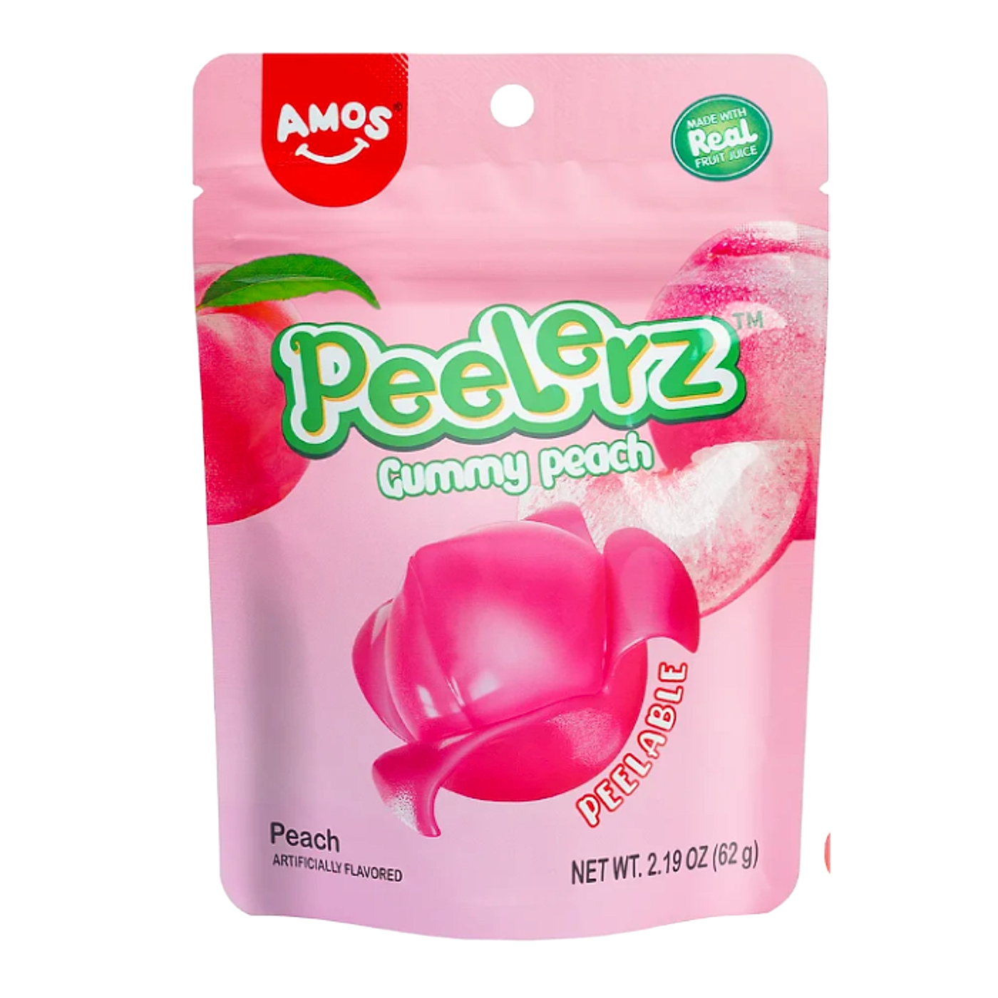 Peelerz Gummy Candy - Peach - 12ct