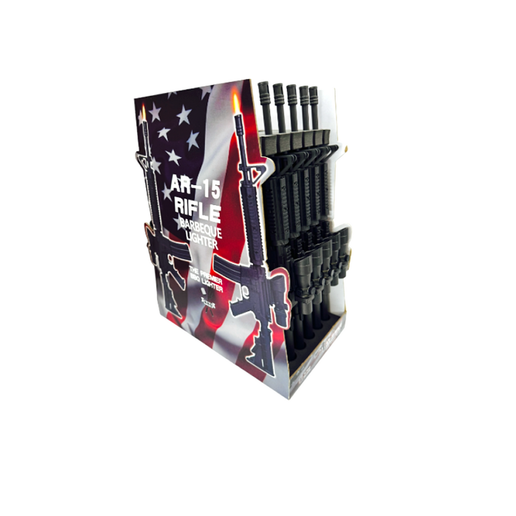 Techno AR-15 Rifle Barbeque Lighter - 12ct