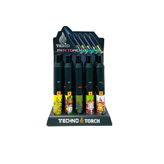 Techno Pen Torch Lighter - Supreme - 15ct