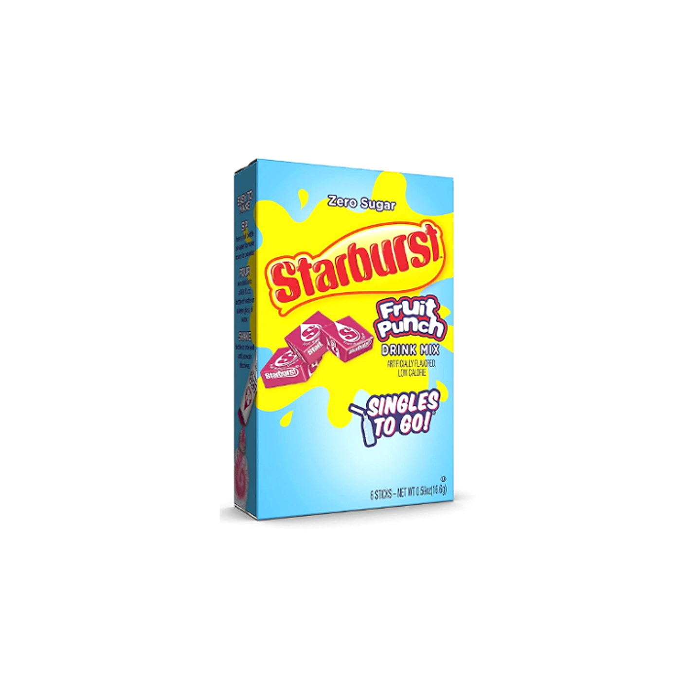 Starburst Zero Sugar Drink Mix- Fruit Punch - 6ct/6pk