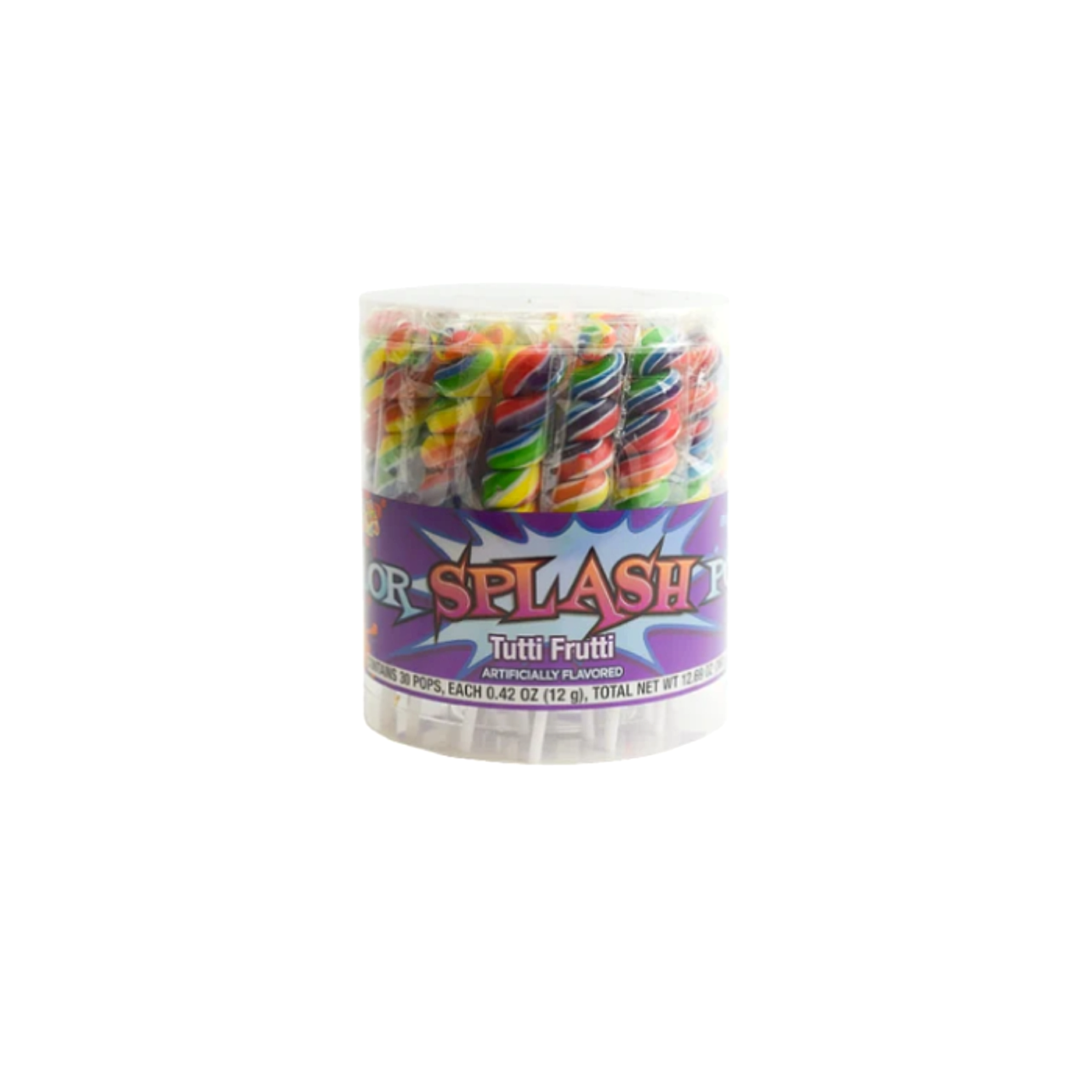 Color Splash Pops Tubes- Tutti Frutti - 12g -30ct