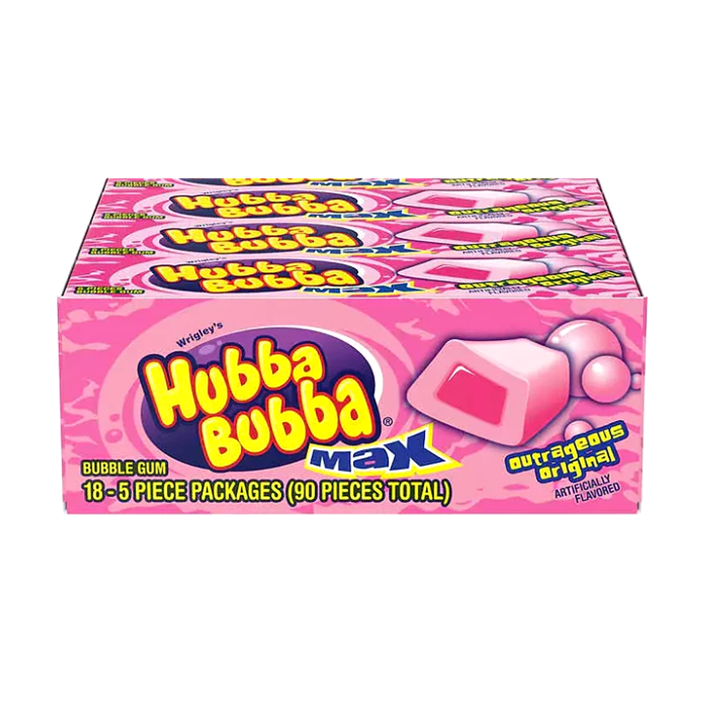Hubba Bubba Max Gum - Outrageous Original - 18ct