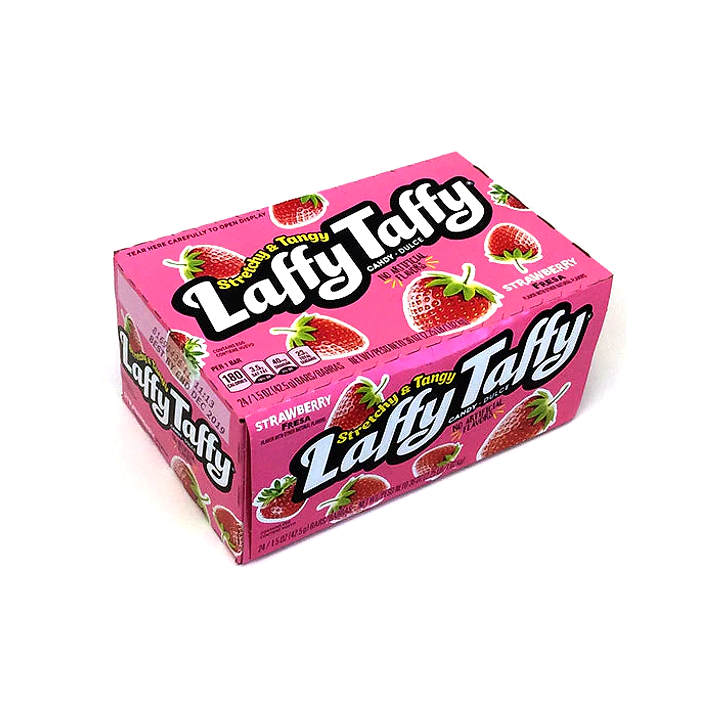 Laffy Taffy Candy (Stretchy and Tangy) - Strawberry - 42.5g -24ct