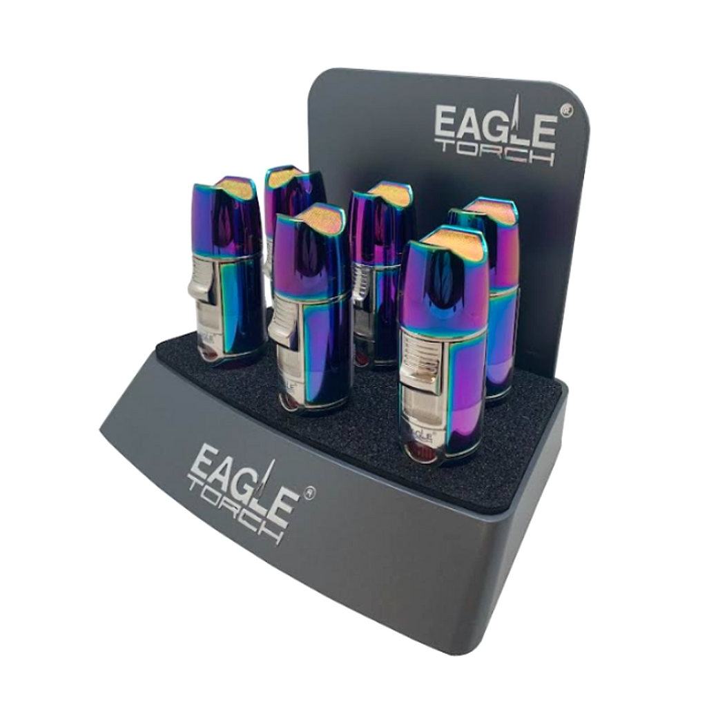 Eagle Torch- Lux Neo Chrome Triple Torch- 6ct