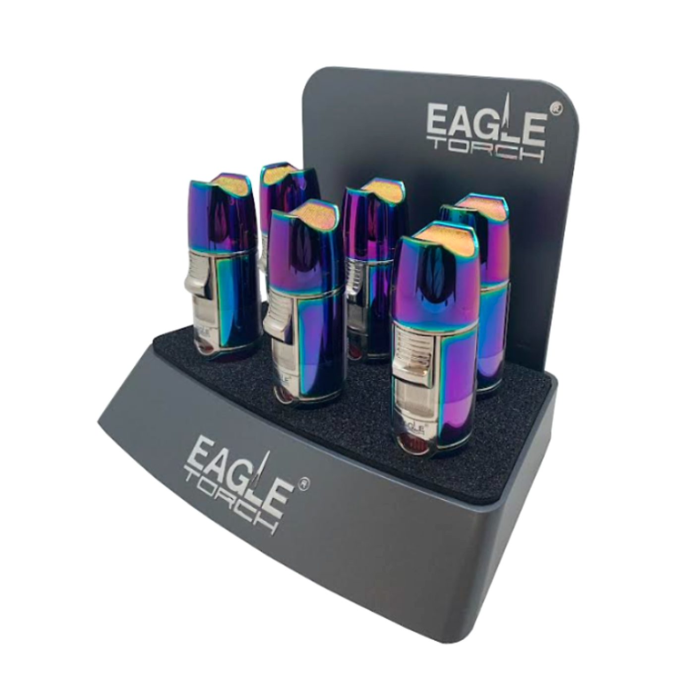 Eagle Torch- Lux Neo Chrome Triple Torch- 6ct