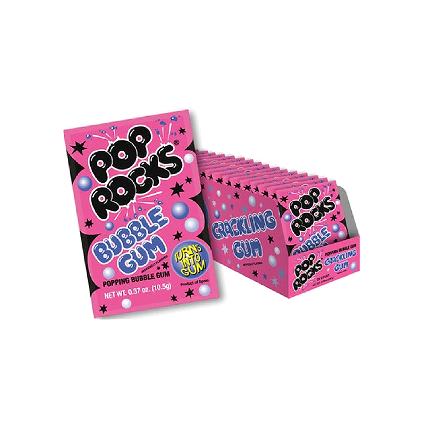 Pop Rocks Popping Candy - Crackling Gum  - 10g -24ct