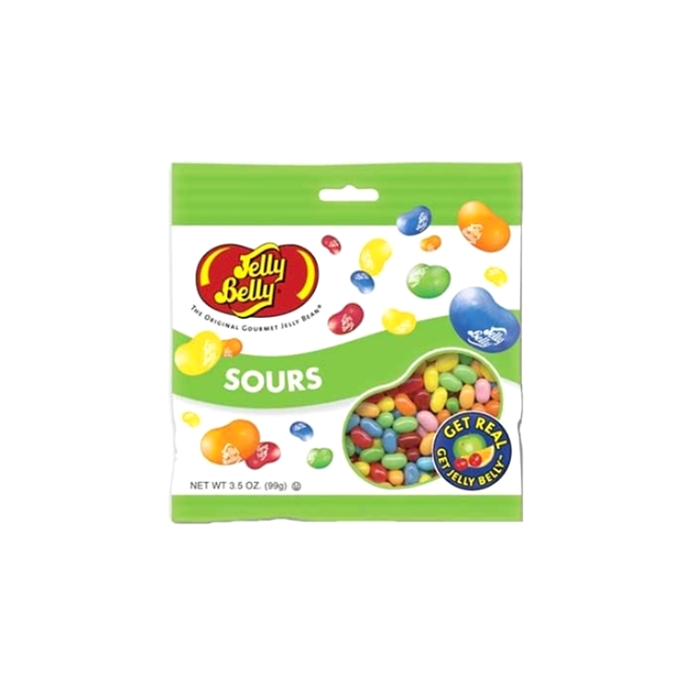 Jelly Belly Beans Peg Bag - Sours - 100g -12ct