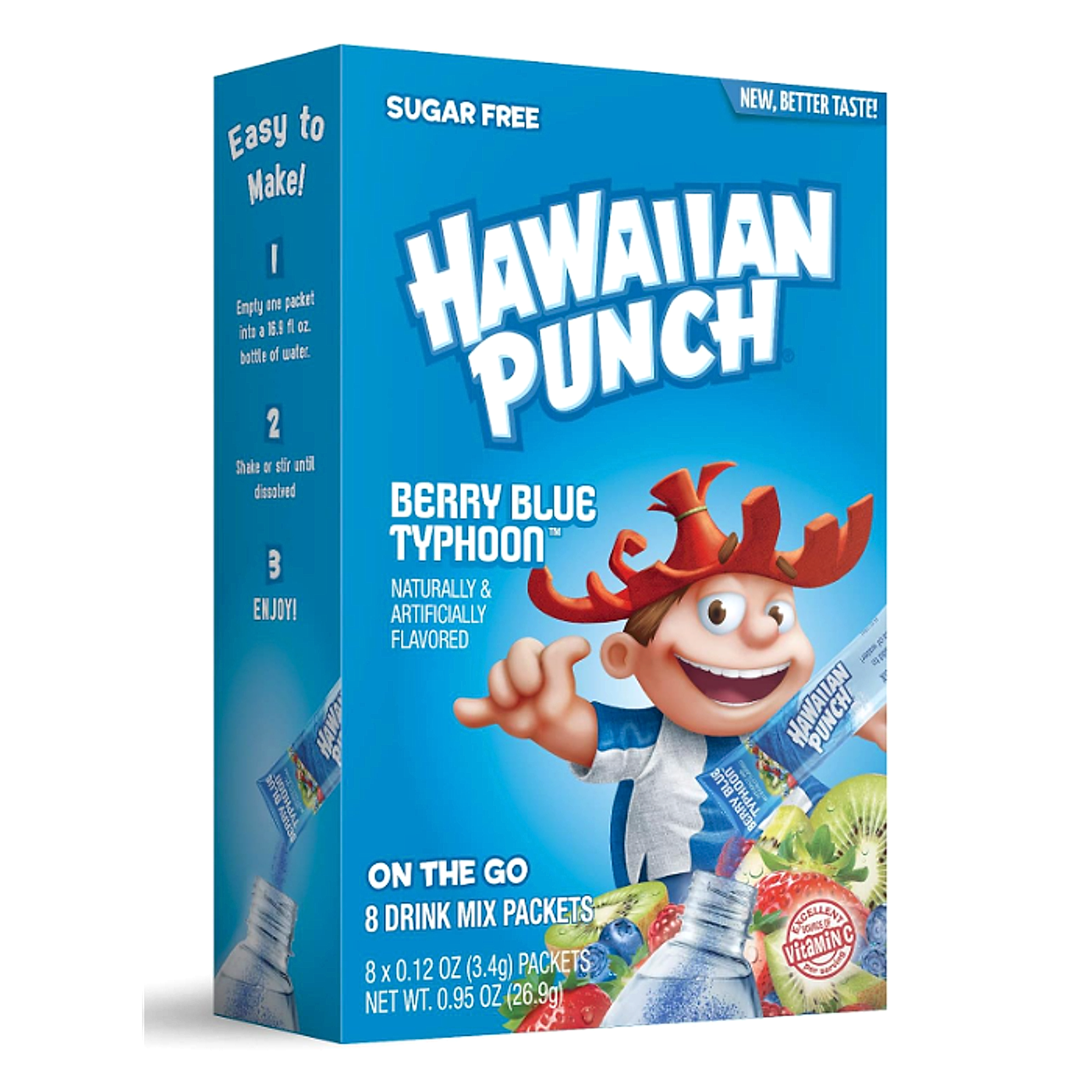 Hawaiian Punch Drink Mix- Berry Blue Typhoon - 6ct/6pk