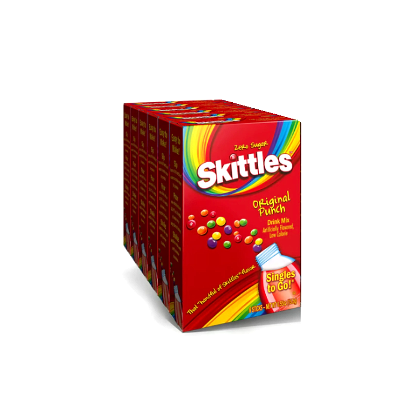 Skittles Powder Drink Mix- Original Punch - 6ct/6pk