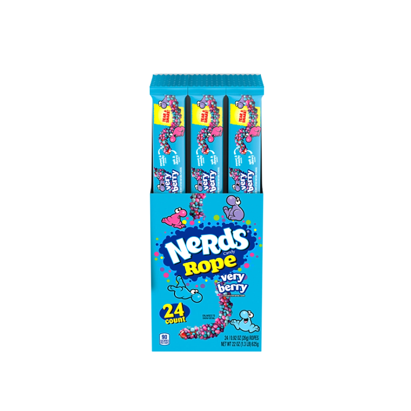 Nerds Rope Candy - Very Berry - 26g -24ct