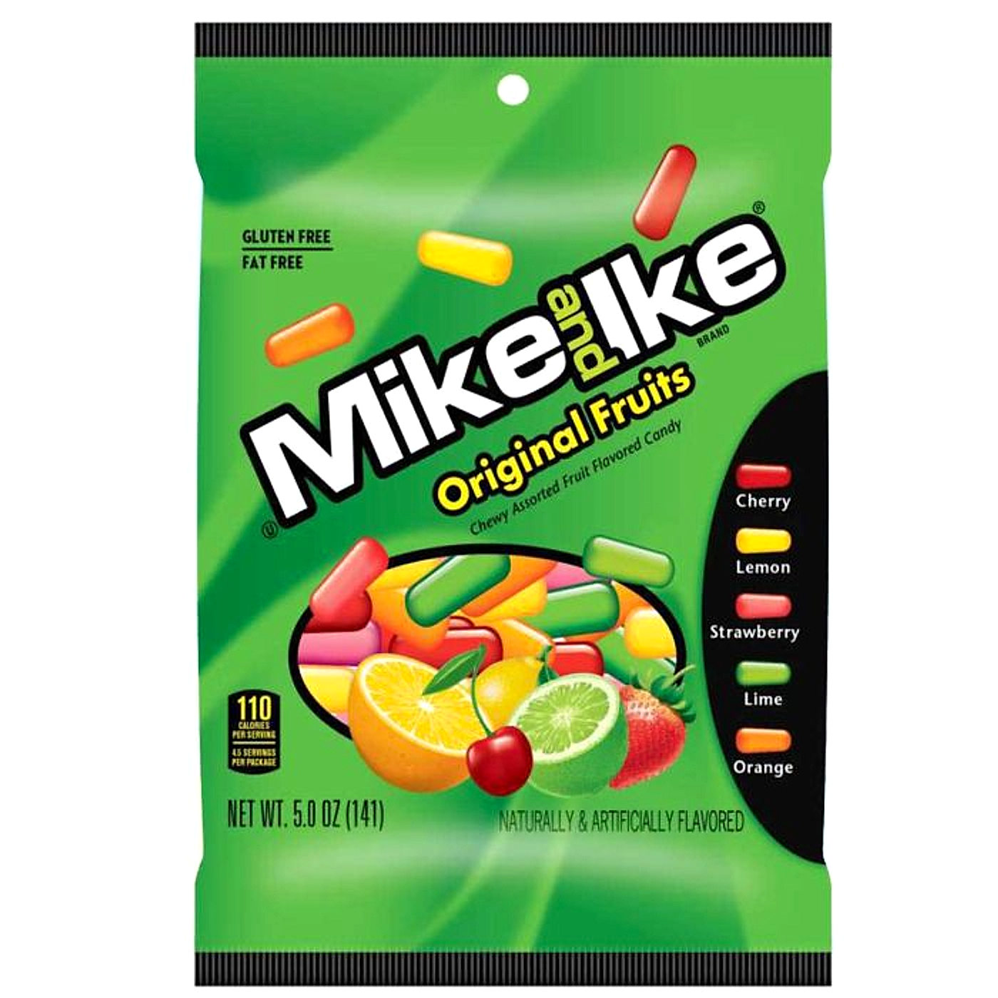 Mike and Ike Original Fruits Candy Peg Bag 142g - 12ct