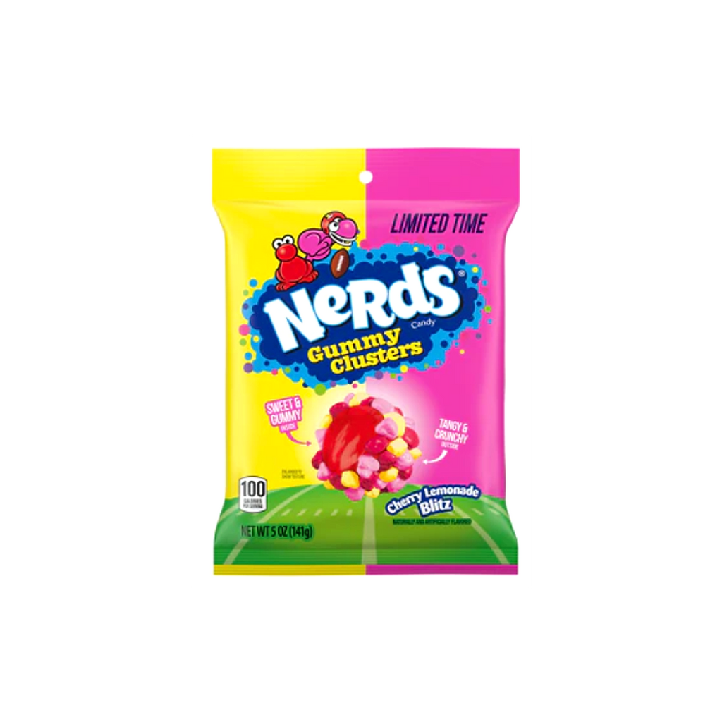Nerds Gummy Clusters Peg Bags - Cherry Lemonade Blitz - Large - 142g - 12ct