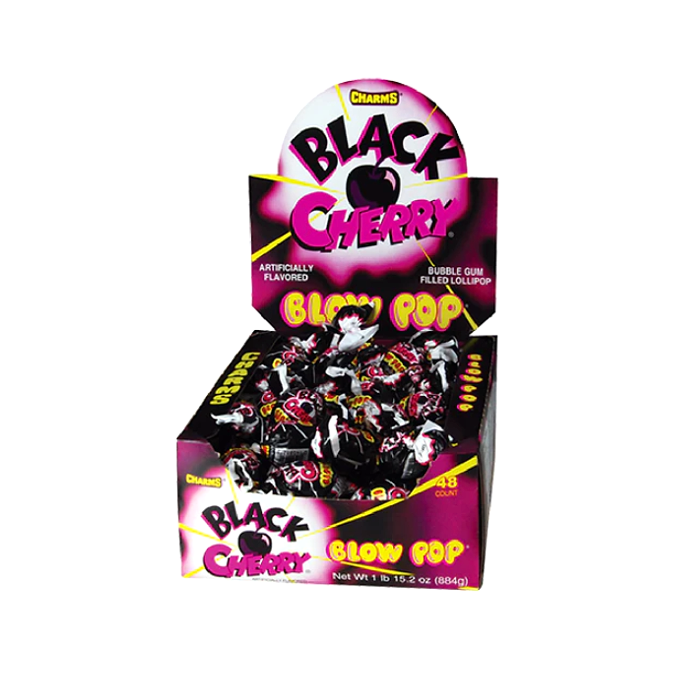 Charms Blow Pop - Black Cherry - 48ct