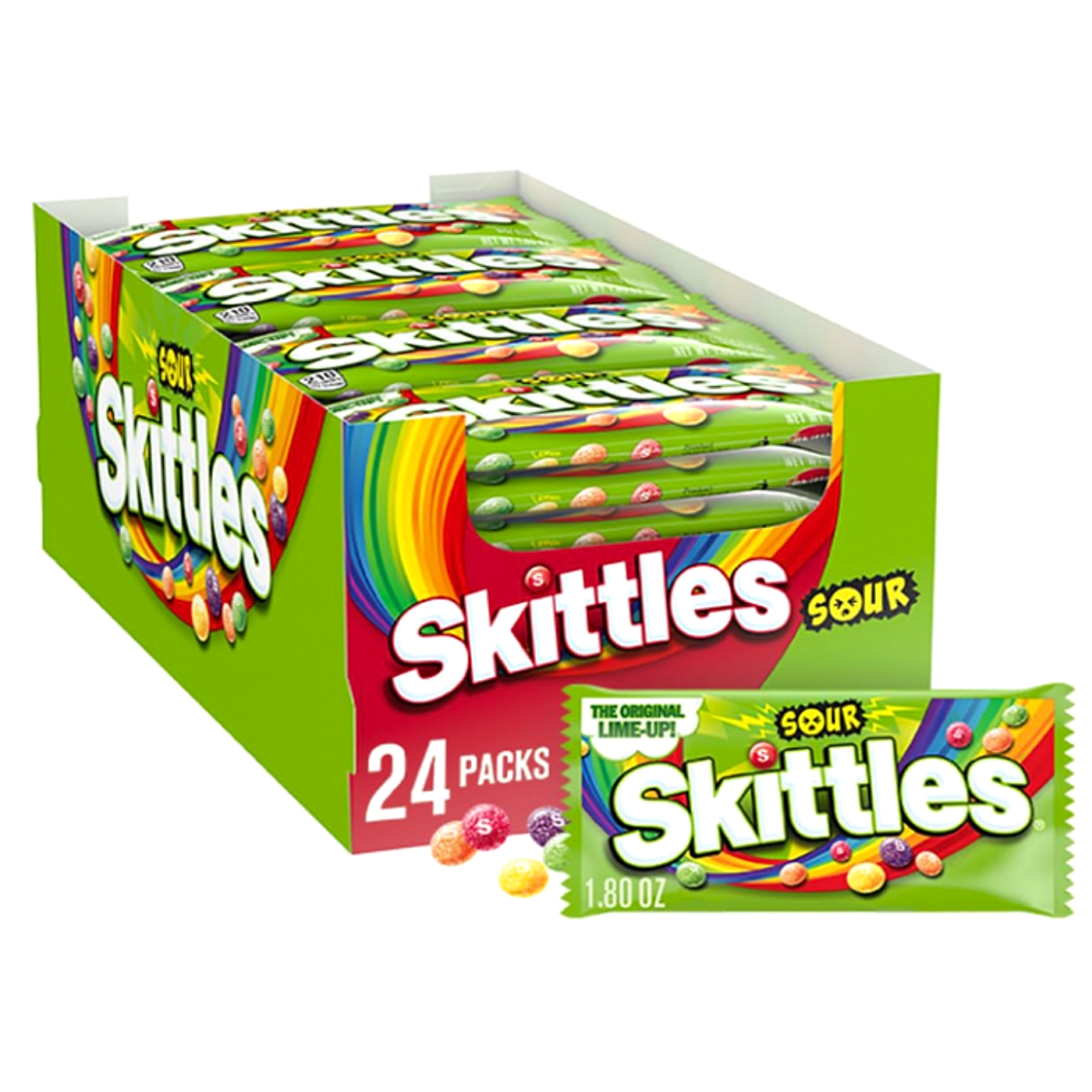 Skittles Candy - Sour - 24ct