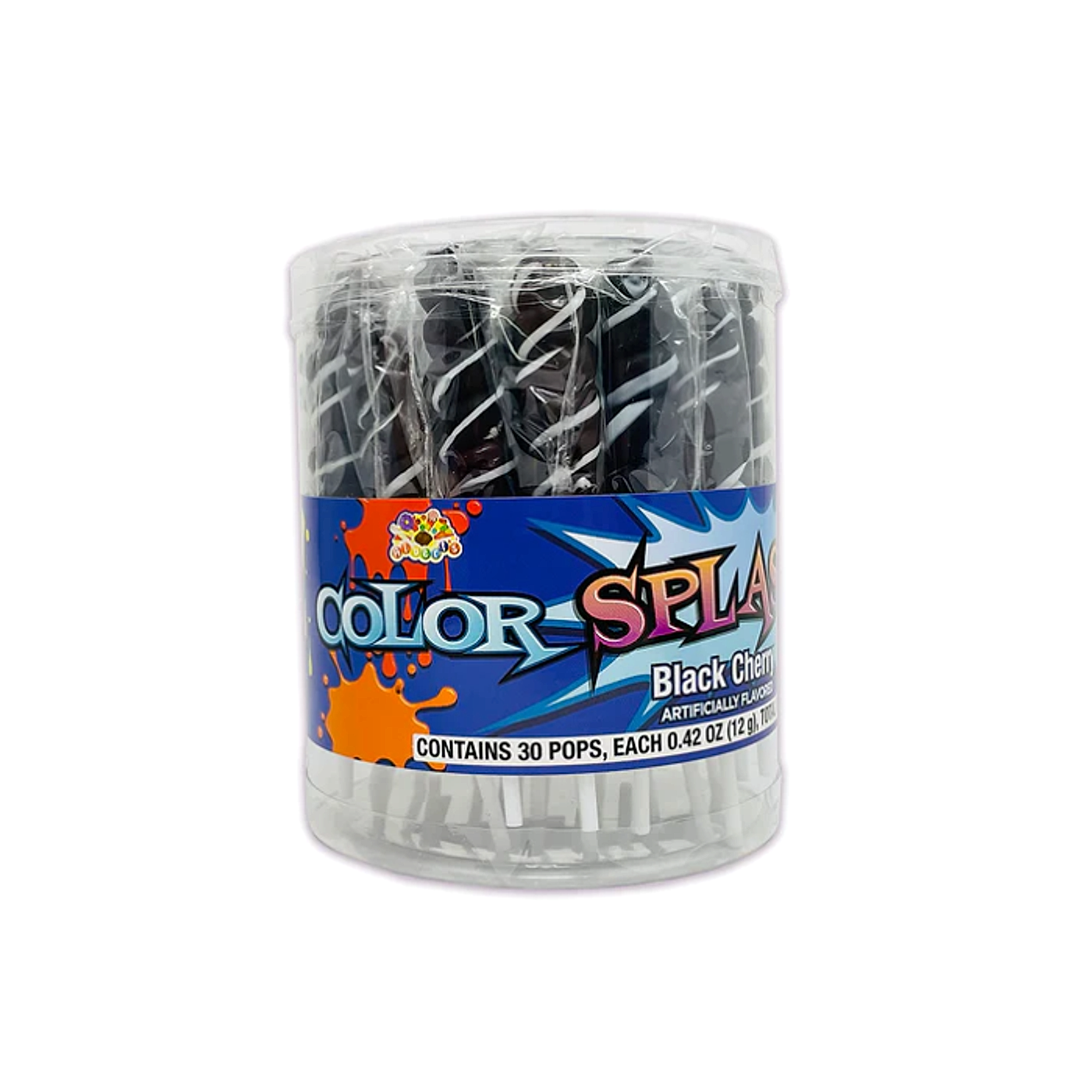 Color Splash Pops Tubes- Black Cherry - 12g -30ct