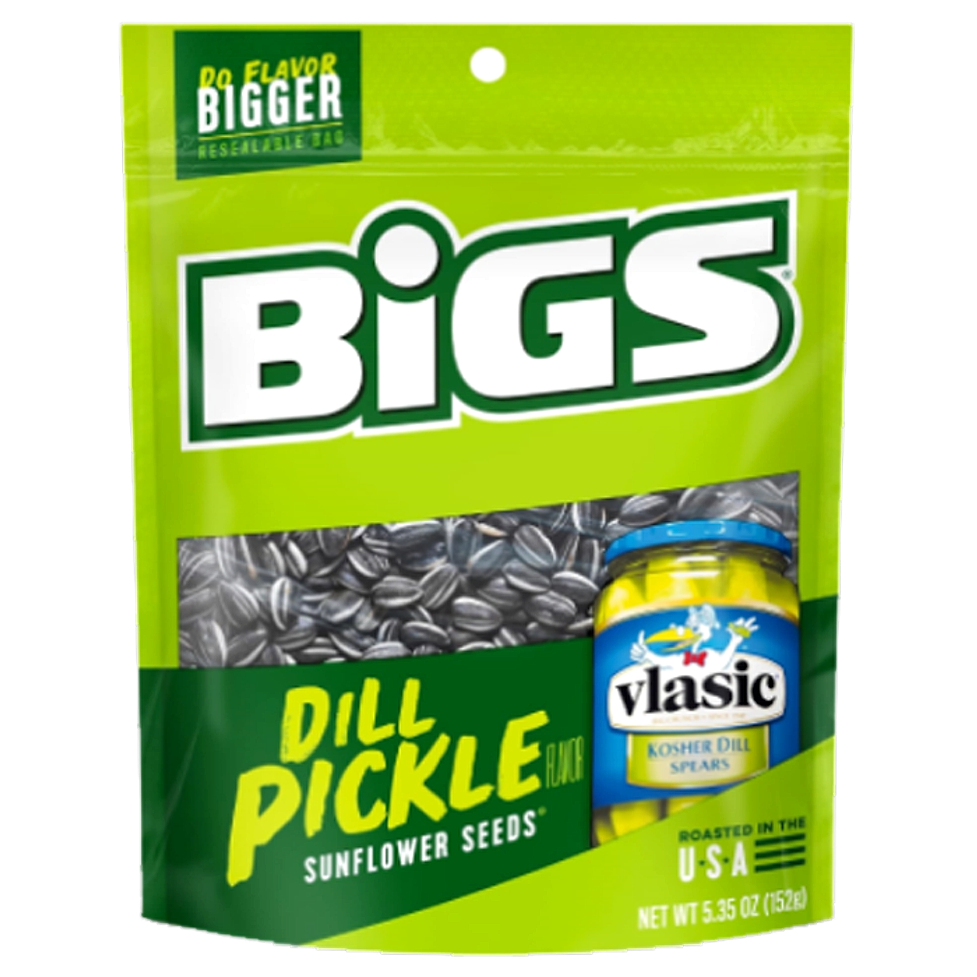 Bigs Sunflower Seeds- Vlasic Dill Pickle - 152gm - 12ct