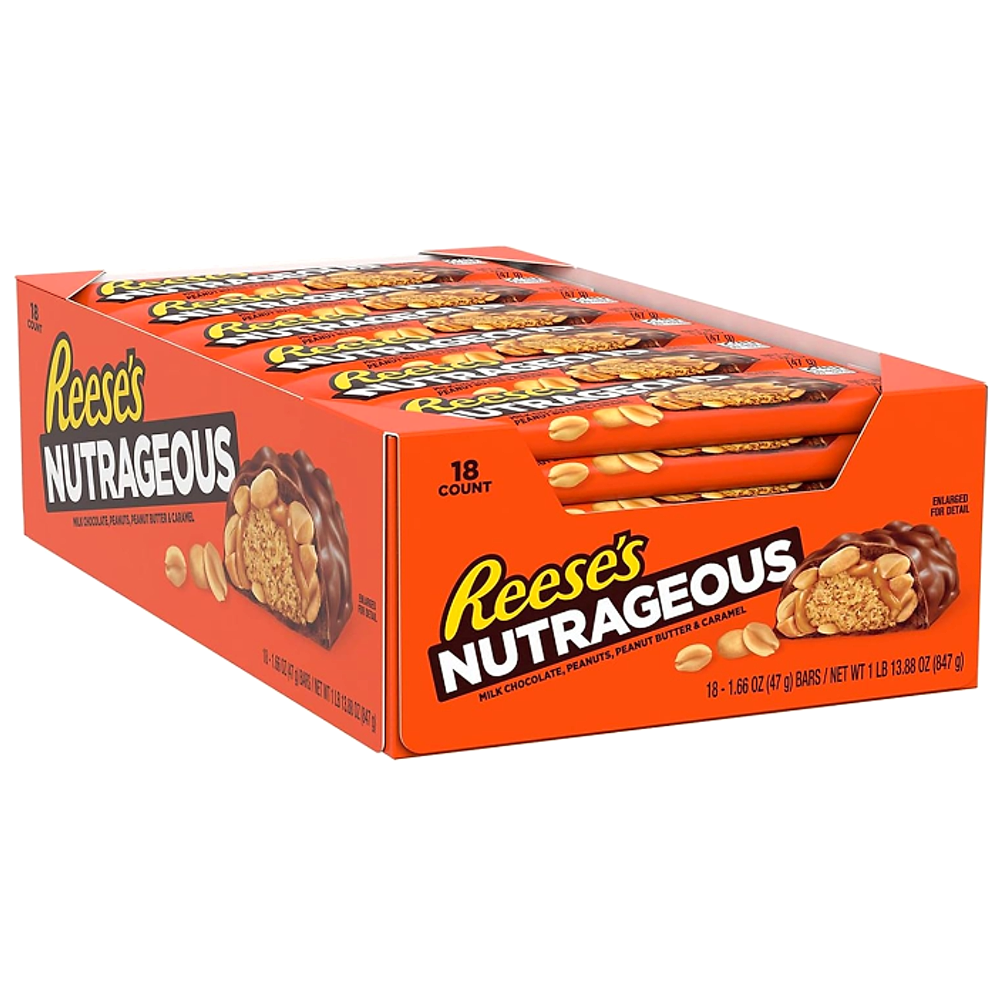 Reese's Nutrageous Standard Bar 47g - 18ct