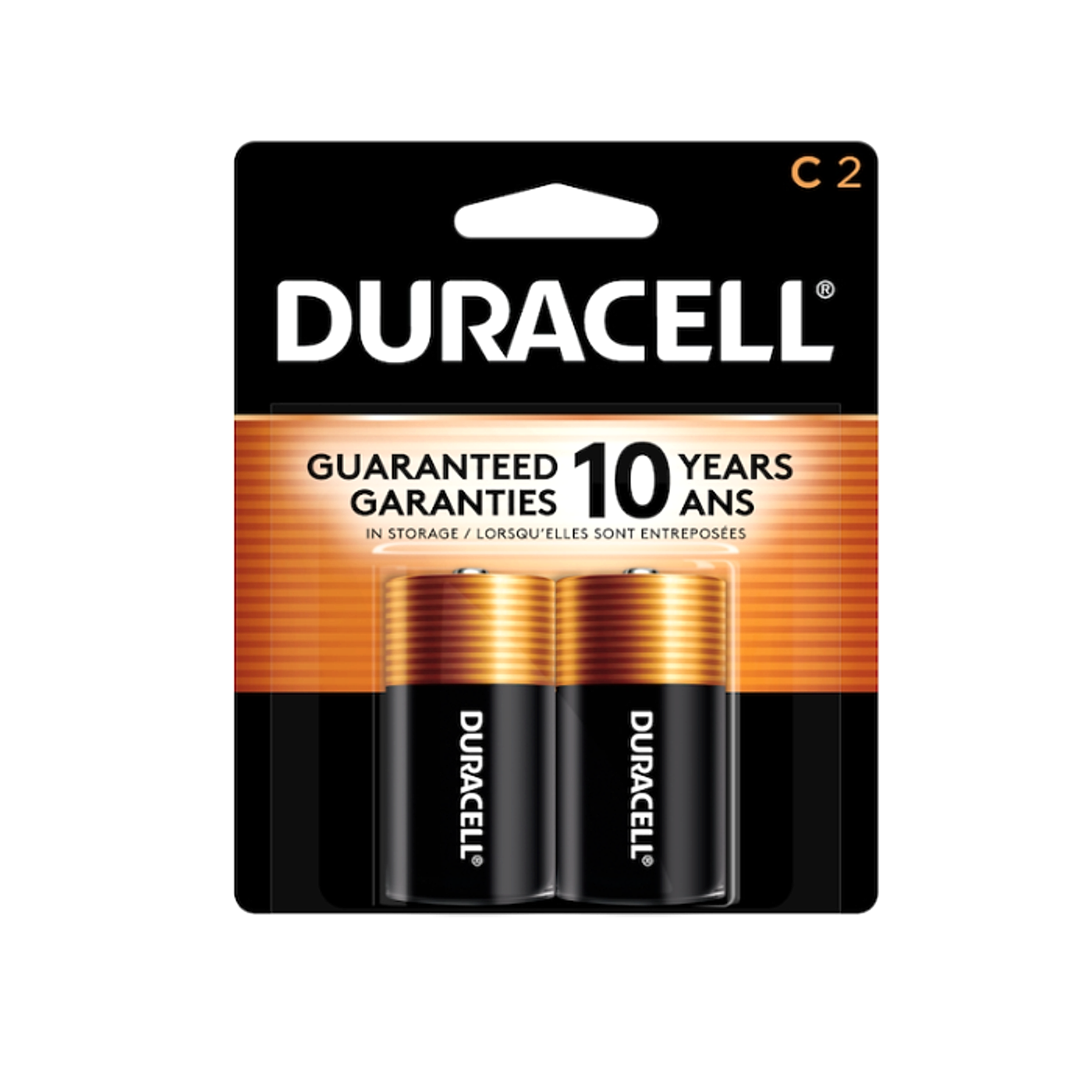 Duracell Coppertop Alkaline Battery - C 2pack - 8ct