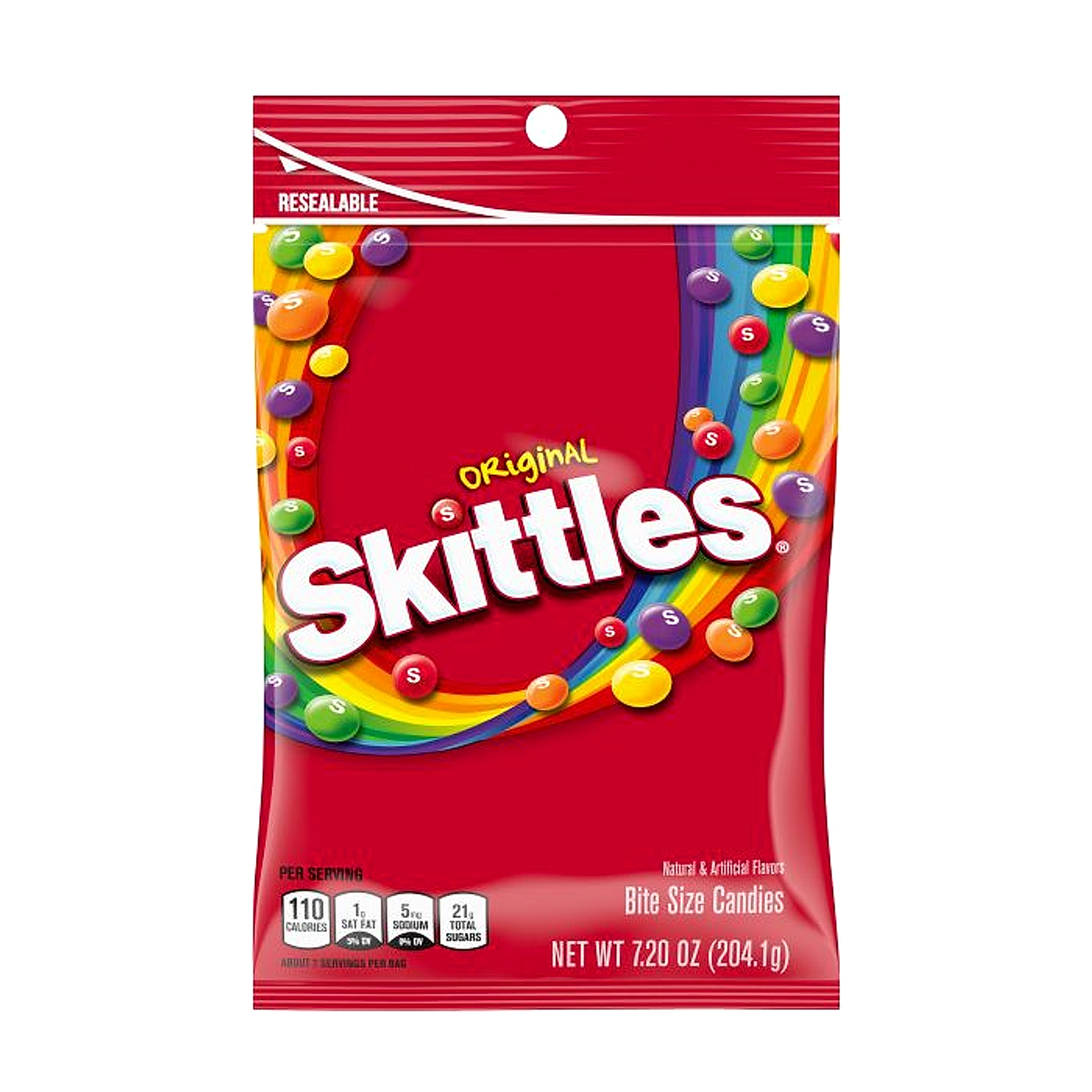 Skittles Candy Peg Bags - Original - 205g -12ct