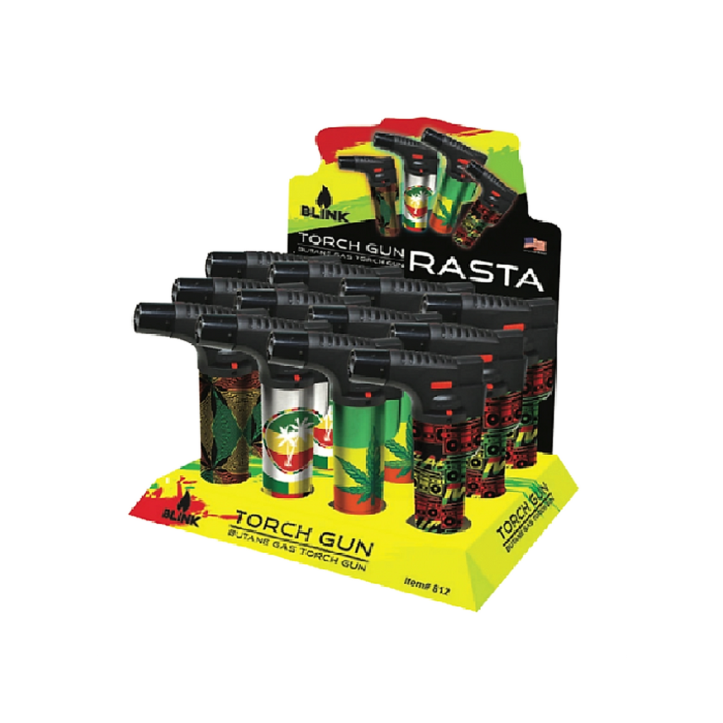 Blink Torch Gun - Rasta- 12ct