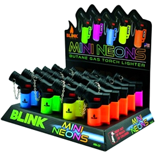 Blink Torch Lighter- Mini Neons- 20ct