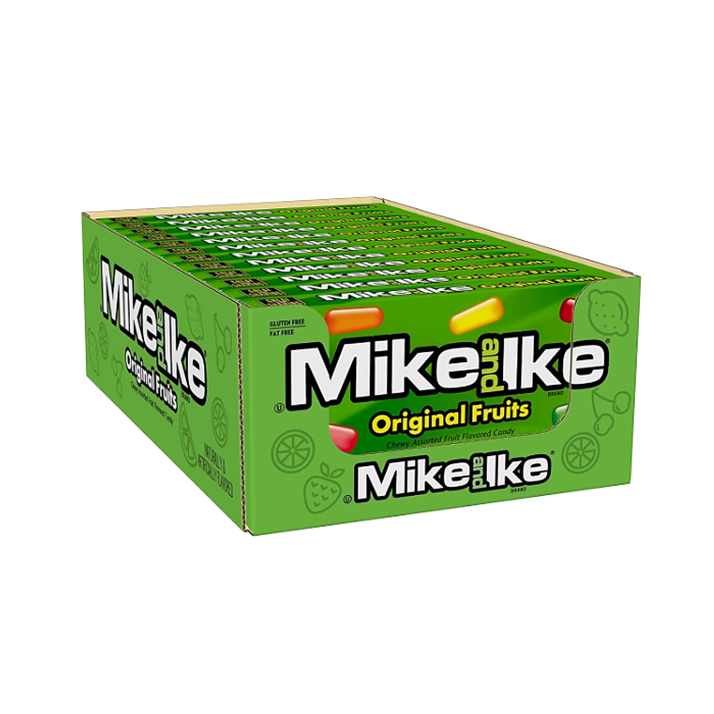 Mike and Ike Flavoured Candy Theatre Box - Original Fruits - 120g -12ct