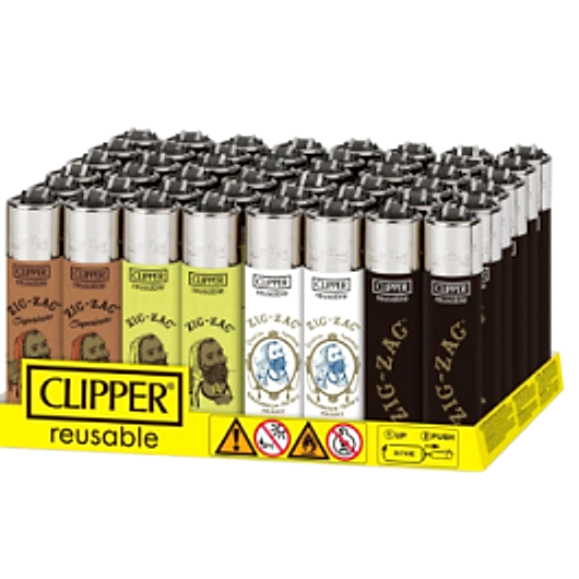 Clipper Zig Zag Original Lighters - 48ct