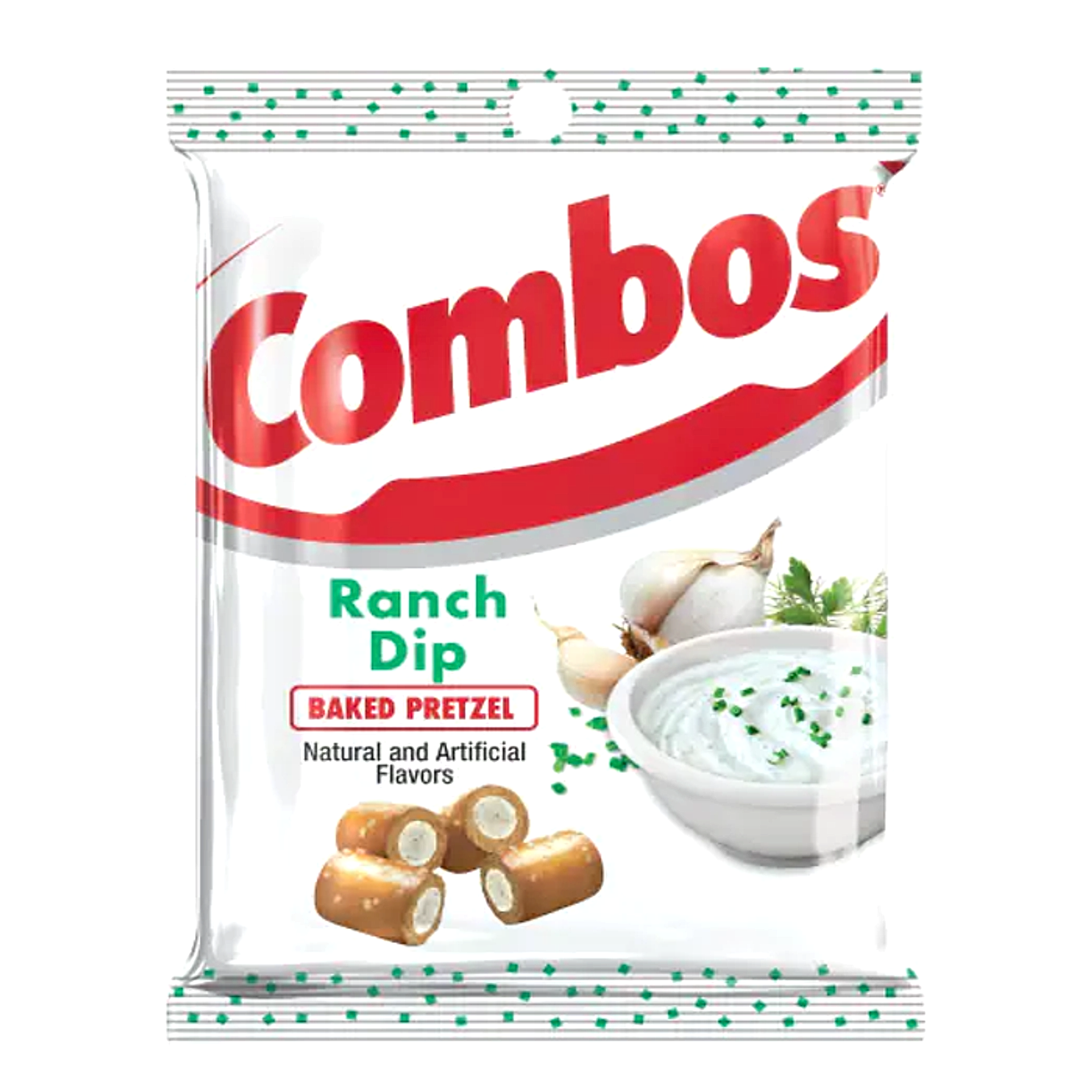 Combos Stuffed Snacks (Baked Pretzel) - Ranch Dip - 178g -12ct