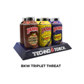 5" Techno Small Spray Can Torch Lighters - BKW Triplet Threat - 6ct
