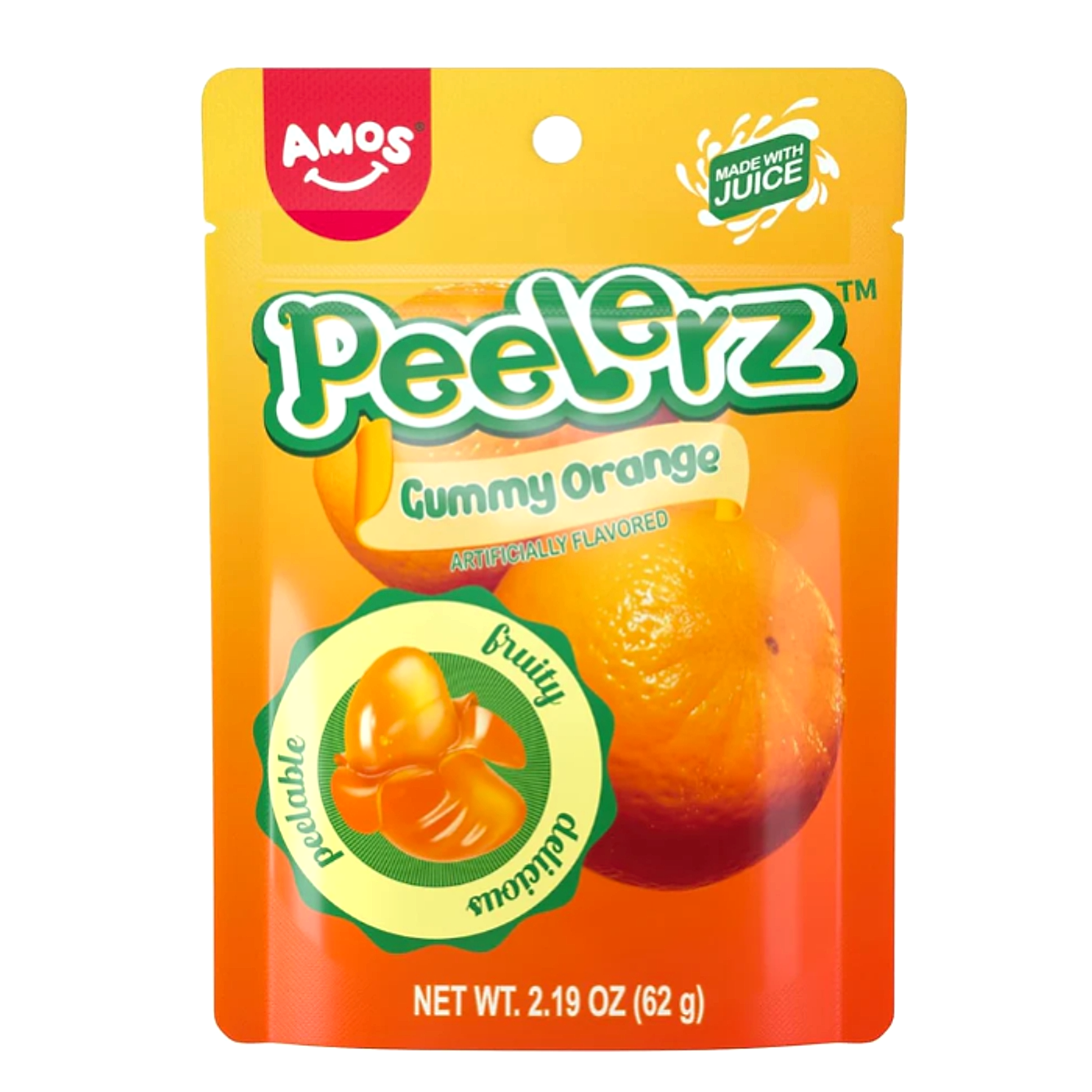 Peelerz Gummy Candy - Orange - 12ct