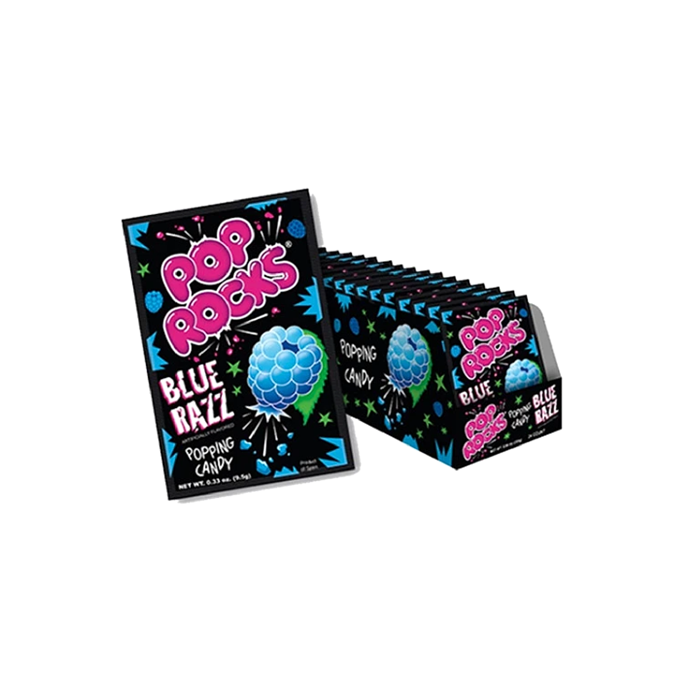 Pop Rocks Popping Candy - Blue Razz - 10g -24ct