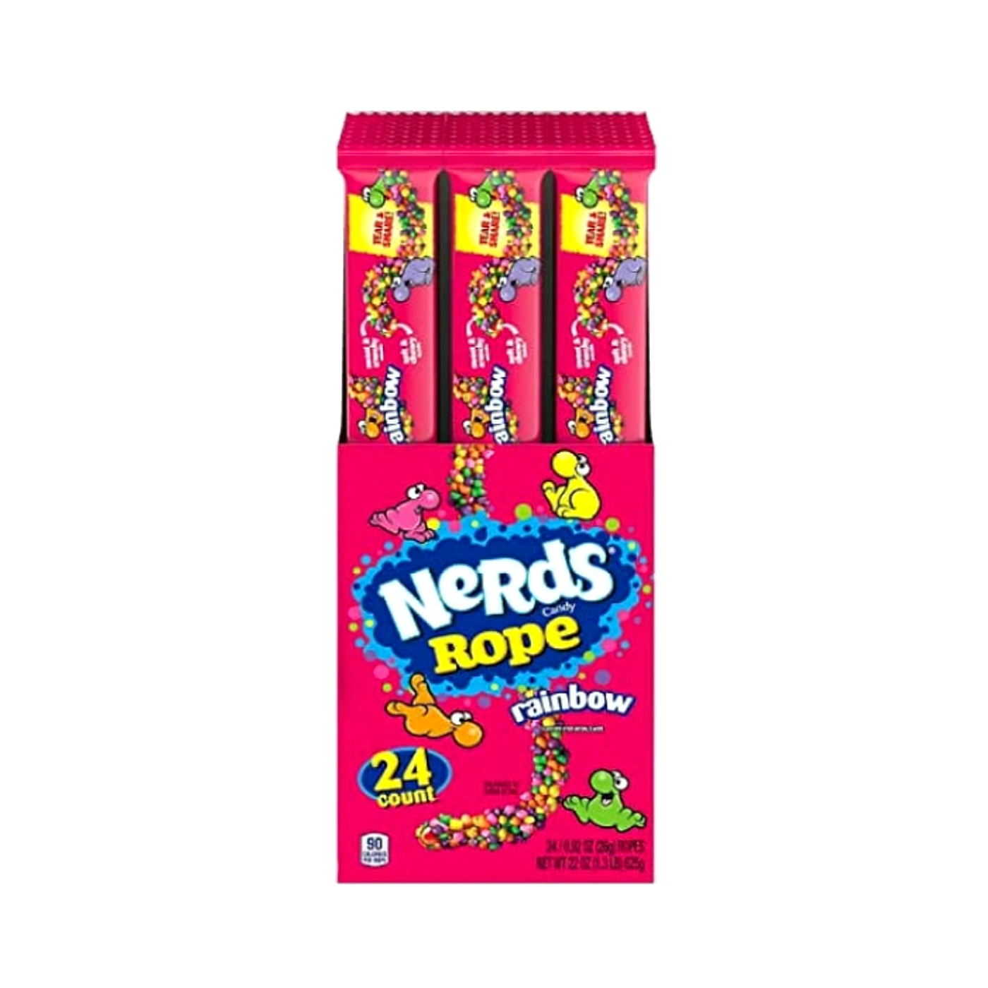 Nerds Rope Candy - Rainbow - 26g -24ct