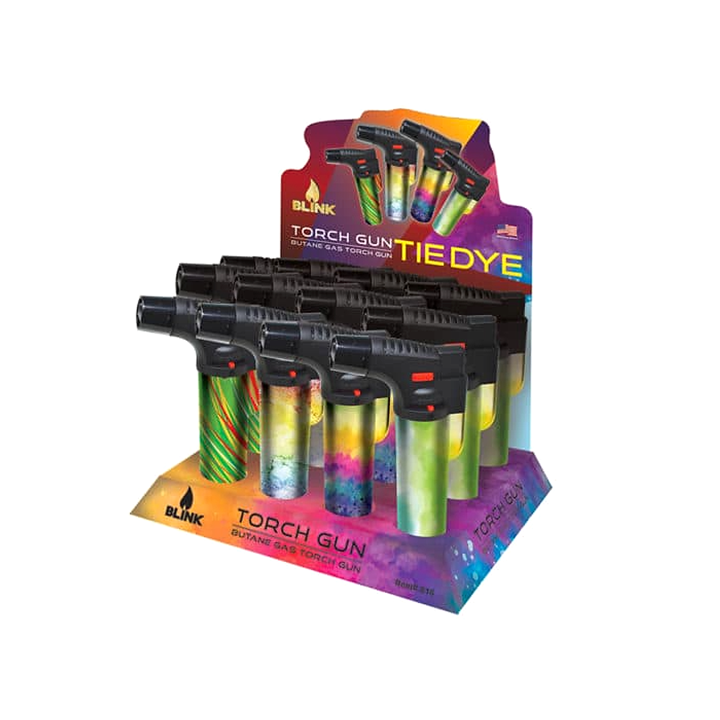 Blink Torch Gun - Tie Dye- 12ct
