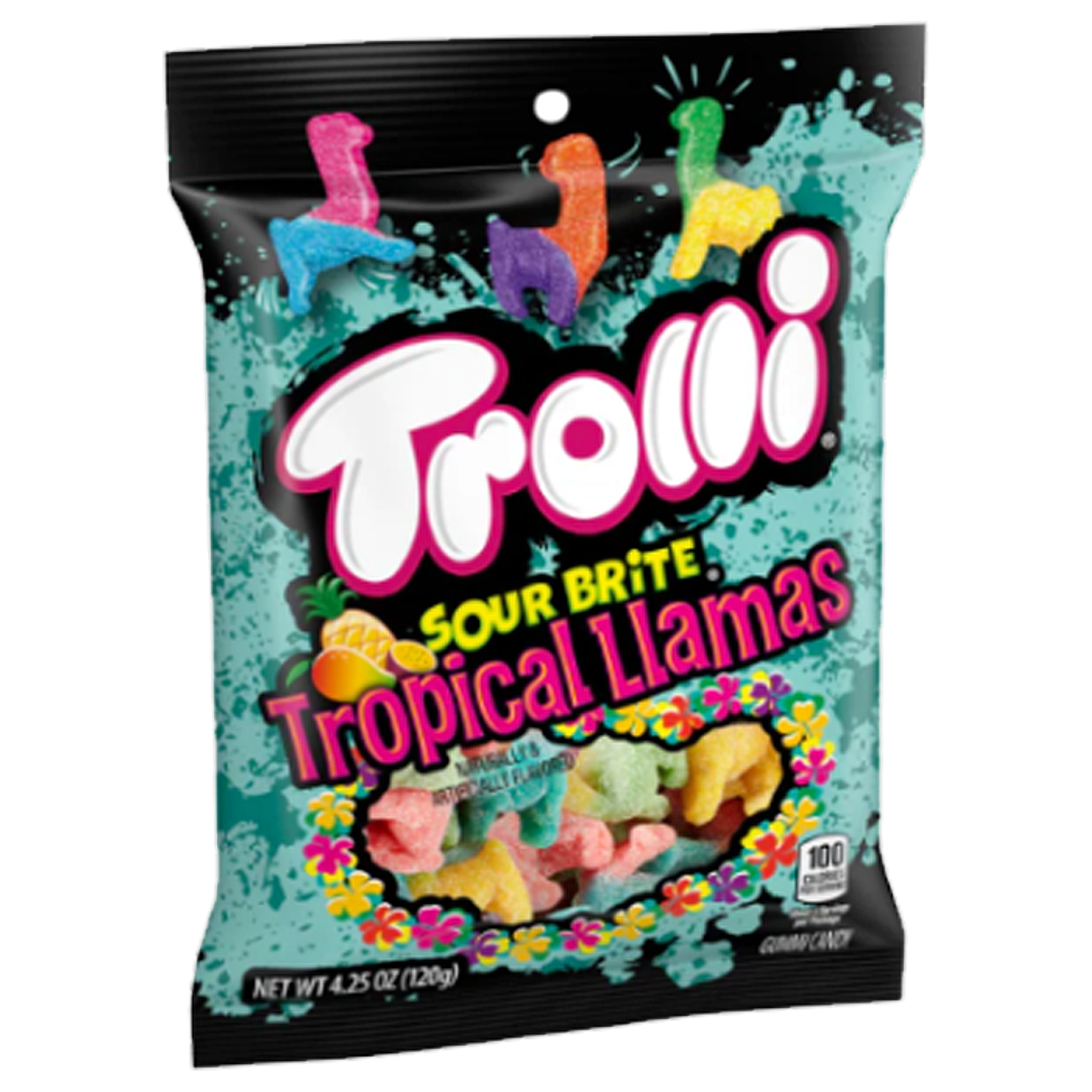 Trolli - Sour Brite Tropical Llamas - 120g -12ct