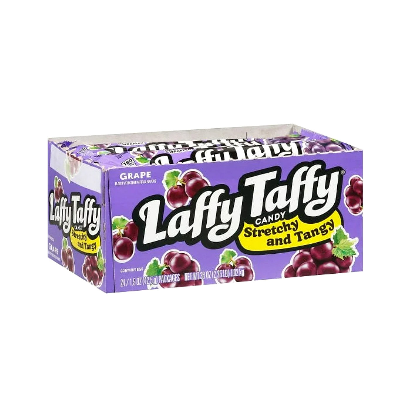 Laffy Taffy Candy (Stretchy and Tangy) - Grape - 42.5g -24ct