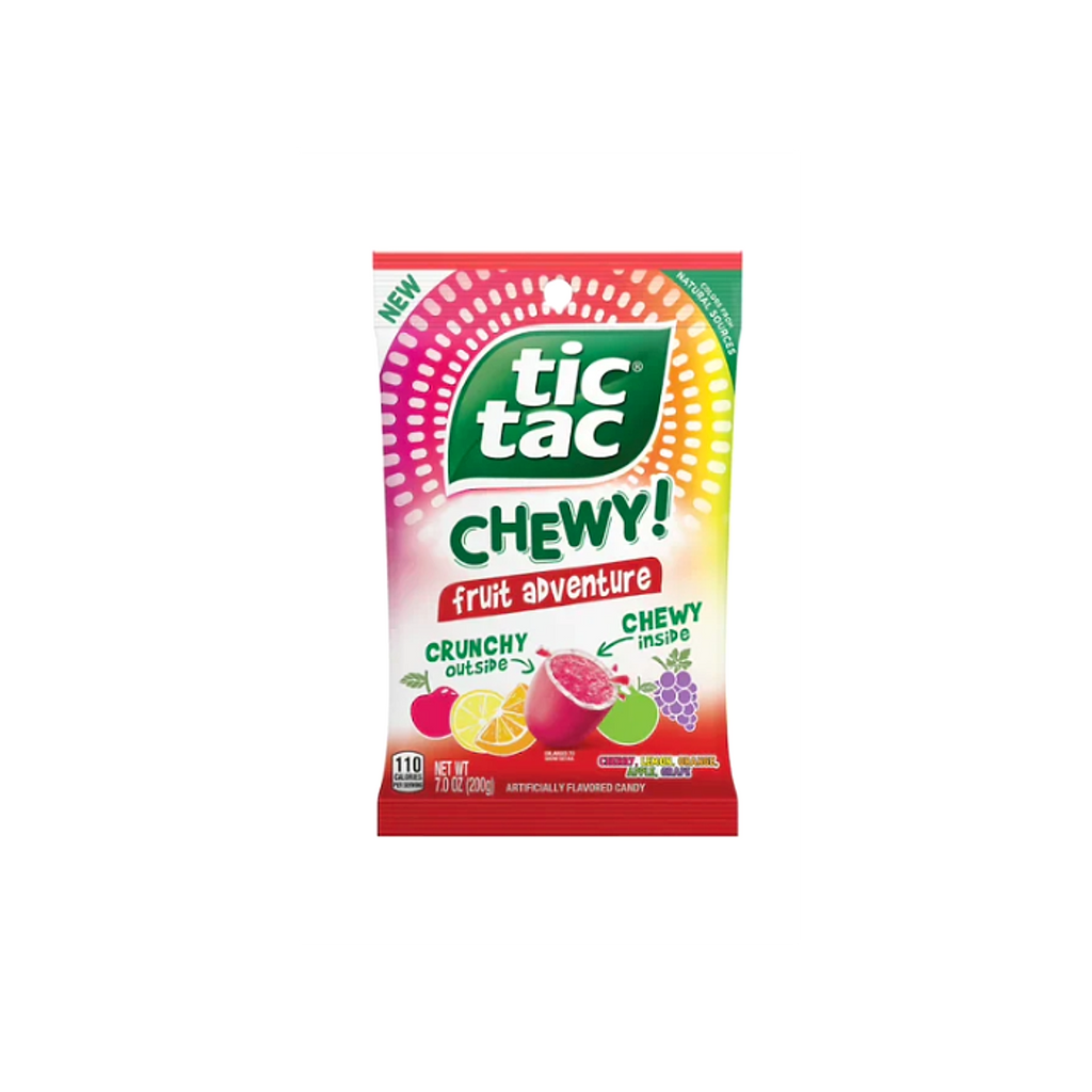 Tic-tac Chewy Fruit Adventure Candy - 12ct