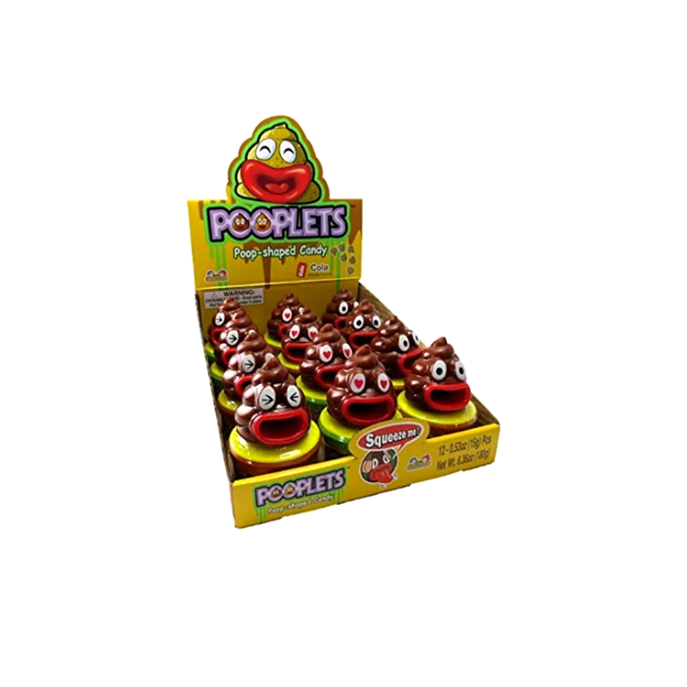 Pooplets Poop Shaped Candy 16g - 12ct