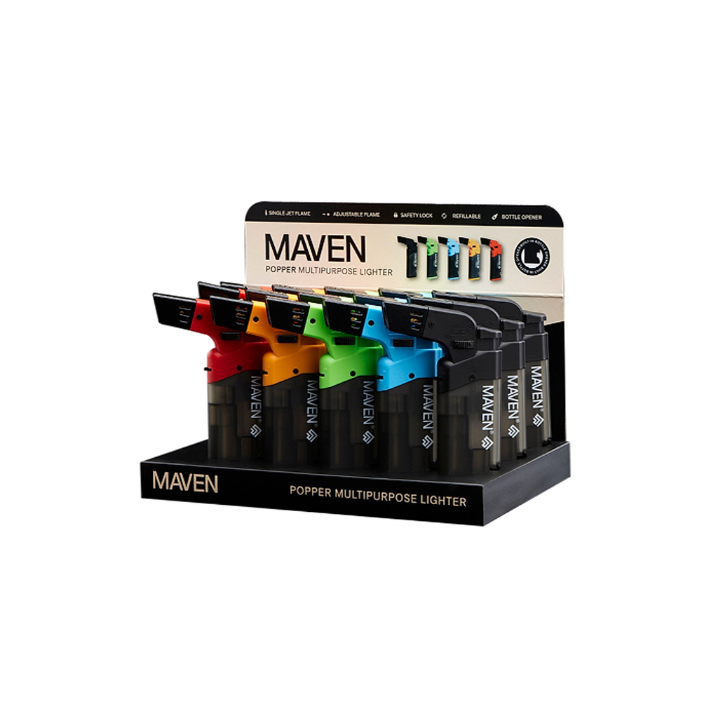 Maven Popper Multipurpose Lighter- 15ct